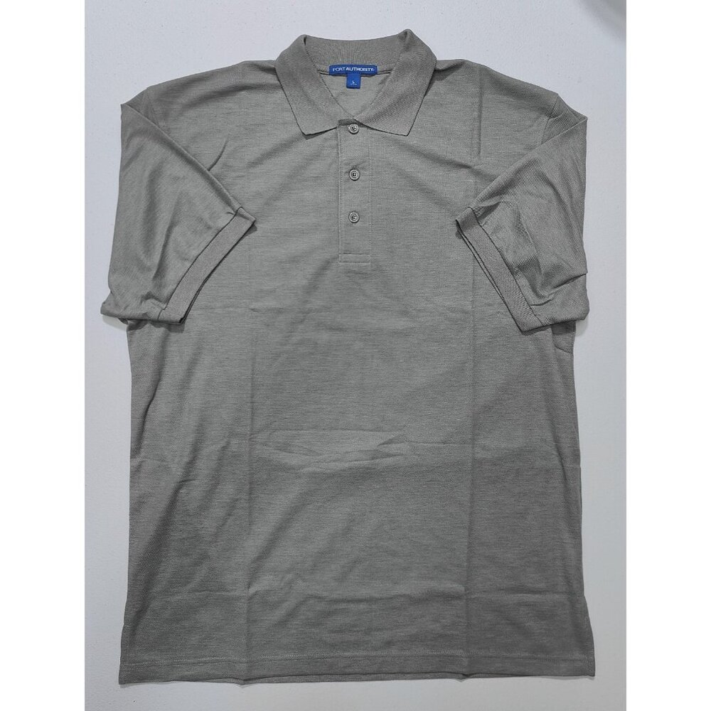 Port Authority Women's Light Grey Polo Shirt Size S